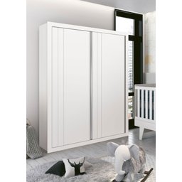 Guarda-Roupa 2 Portas de Correr Prince Branco Fosco - Reller - 2