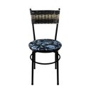 Ver imagem 3 de 2 Cadeiras Pretas para Cozinha Viena Cappuccino Premium:Floral Preto