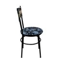 Ver imagem 5 de 2 Cadeiras Pretas para Cozinha Viena Cappuccino Premium:Floral Preto