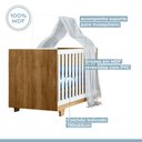 Ver mais imagens de Berço Mini Cama Life Tigus Baby - Branco/Ypê