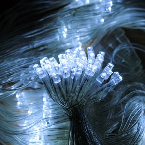 Pisca de Led Rede - 160l, 4x0,5m, 8 Modos, 110v:branco