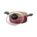 Ver imagem 3 de Caçarola Antiaderente Turim 2,8 L Vermelho Tramontina 20261720