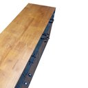 Ver mais imagens de Buffet Industrial com 4 Gavetas e 4 Portas - Ferro e Madeira - Cores Preto e Castanheira
