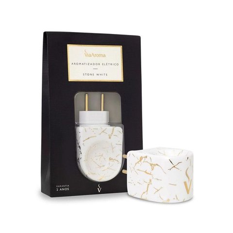 Aromatizador Elétrico Stone White Via Aroma