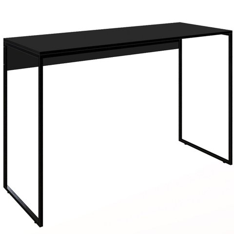 Mesa de Escritório Bela 90cm Escrivaninha Home Office com Pés em Metal Cor:Preto