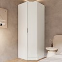 Ver imagem 2 de Guarda Roupa Modulado 100% Mdf de Canto Oblíquo Orion Cabecasa Madeiraoriginals