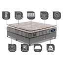 Ver imagem 3 de Cama Box Casal + Colchão Molas Ensacadas Cama Inbox com Euro Pillow Frost ThermoGel 138x188x70