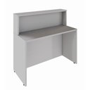 Ver imagem 2 de Balcão Atendimento Recepção Alto 90 Cm Escritório F5 Office Cor:cinza