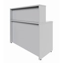 Ver imagem 6 de Balcão Atendimento Recepção Alto 90 Cm Escritório F5 Office Cor:cinza