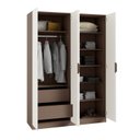 Ver imagem 5 de Guarda Roupa Planejado 100% MDF 4 Portas Orion CabeCasa MadeiraOriginals Marrom/Mocha/Linho