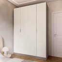 Ver imagem 1 de Guarda Roupa Planejado 100% MDF 4 Portas Orion CabeCasa MadeiraOriginals Marrom/Mocha/Linho