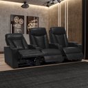Ver imagem 2 de Poltrona 3 Lugares Sala de Cinema Vancouver Elétrica Reclinável Porta Copos Entrada Usb/usb-c Pu Pre