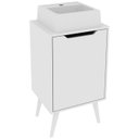 Ver imagem 1 de Gabinete 1 Porta com Cuba para Banheiro Bn3630x41 Branco Tecno Mobili