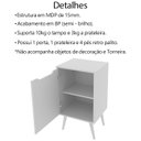 Ver imagem 5 de Gabinete 1 Porta com Cuba para Banheiro Bn3630x41 Branco Tecno Mobili