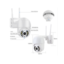 Ver imagem 3 de Camera Segurança Wifi Ip 1080p A8 Visão Noturna Yousee