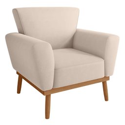 Conjunto Poltrona para Sala de Recepção Viana Inca Areia - 3