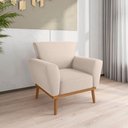 Ver imagem 2 de Conjunto Poltrona para Sala de Recepção Viana Inca Areia