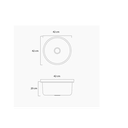 Ver imagem 6 de Cuba Aço Inox Gourmet Redonda Luxo 42x42x20cm Acessório - Brinovar