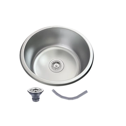 Cuba Aço Inox Gourmet Redonda Luxo 42x42x20cm Acessório - Brinovar - 1