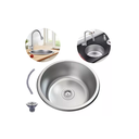 Ver imagem 3 de Cuba Aço Inox Gourmet Redonda Luxo 42x42x20cm Acessório - Brinovar