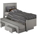 Ver imagem 2 de Cama Solteiro Milano com Auxiliar Branco - Leifer