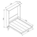 Ver imagem 3 de Cama Casal Articulável Vertical 140cm Manhattan Art In Móveis