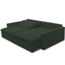 Ver mais imagens de Sofá Cama Retrátil Reclinável para Sala de Estar 208cm Lari F04 Veludo Verde - Lyam Decor