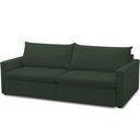 Ver imagem 1 de Sofá Cama Retrátil Reclinável para Sala de Estar 208cm Lari F04 Veludo Verde - Lyam Decor