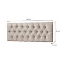 Ver imagem 2 de Cabeceira Para Cama Casal Capitonê 1,40 Estofada Suede Bege - Rede Móveis