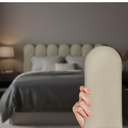 Ver imagem 1 de Cabeceira Nuvem Estofada Casal 7 Placas Suede Macio 45x20cm:branco