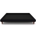 Ver imagem 4 de Cama Casal Base Box Pés de Madeira 156cm Otto P05 Veludo Preto- Lyam Decor