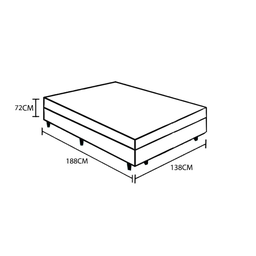 Cama Box Casal Sintético Marrom Colchão Espuma D33 Marrocos 30cm - 4