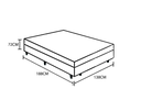 Ver imagem 4 de Cama Box Casal Sintético Marrom Colchão Espuma D33 Marrocos 30cm