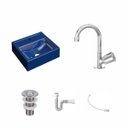 Ver imagem 2 de Kit Cuba Q32 com Torneira C50 e Válvula Abs, Sifão Pvc e Flexível Compace