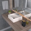 Ver imagem 1 de Kit Cuba Q32 com Torneira C50 e Válvula Abs, Sifão Pvc e Flexível Compace