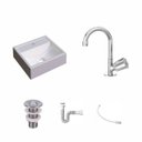 Ver imagem 2 de Kit Cuba Q32 com Torneira C50 e Válvula Abs, Sifão Pvc e Flexível Compace