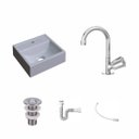 Ver imagem 2 de Kit Cuba Q32 com Torneira C50 e Válvula Abs, Sifão Pvc e Flexível Compace