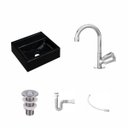 Ver imagem 2 de Kit Cuba Q32 com Torneira C50 e Válvula Abs, Sifão Pvc e Flexível Compace