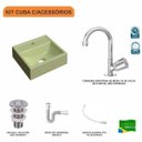 Ver imagem 3 de Kit Cuba Q32 com Torneira C50 e Válvula Abs, Sifão Pvc e Flexível Compace