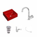 Ver imagem 2 de Kit Cuba Q32 com Torneira C50 e Válvula Abs, Sifão Pvc e Flexível Compace