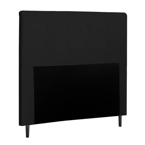Cabeceira para Cama Box Luna Casal 1,40cm Laminado Preto - Fdecor