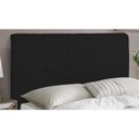 Ver imagem 3 de Cabeceira para Cama Box Luna Casal 1,40cm Laminado Preto - Fdecor