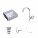 Ver imagem 2 de Kit Cuba Q32 com Torneira C50 e Válvula Abs, Sifão Pvc e Flexível Compace