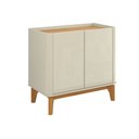 Ver imagem 2 de Buffet Aparador Flip 0,90 2 Portas Sala - 3 Cores:off White-cinamomo