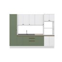 Ver imagem 2 de Cozinha Modulada Celeste Kappesberg 100% Mdf Branco/verde 7 Peças
