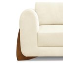 Ver imagem 3 de Sofa Jolie 2 Lugares 180cm Pes Boomerang Linho 212 Perola Ezz Perola