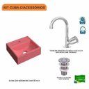Ver imagem 3 de Kit Cuba Q32 com Torneira C50 e Válvula Abs Compace