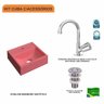 Kit Cuba Q32 com Torneira C50 e Válvula Abs Compace - 3