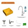 Kit Cuba Q32 com Torneira 1198 Metal e Válvula 1" + Sifão Cromado e Flexível Compace - 3
