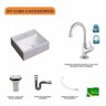 Kit Cuba Q32 com Torneira 1198 Metal e Válvula 1" + Sifão Cromado e Flexível Compace - 3